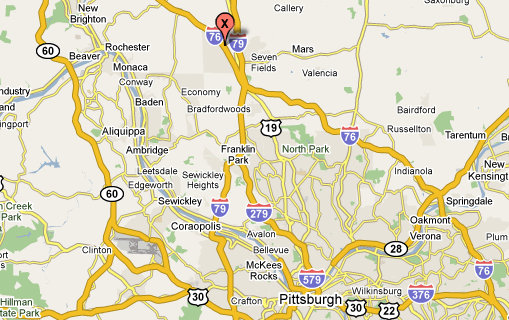 cranberry township, pa map